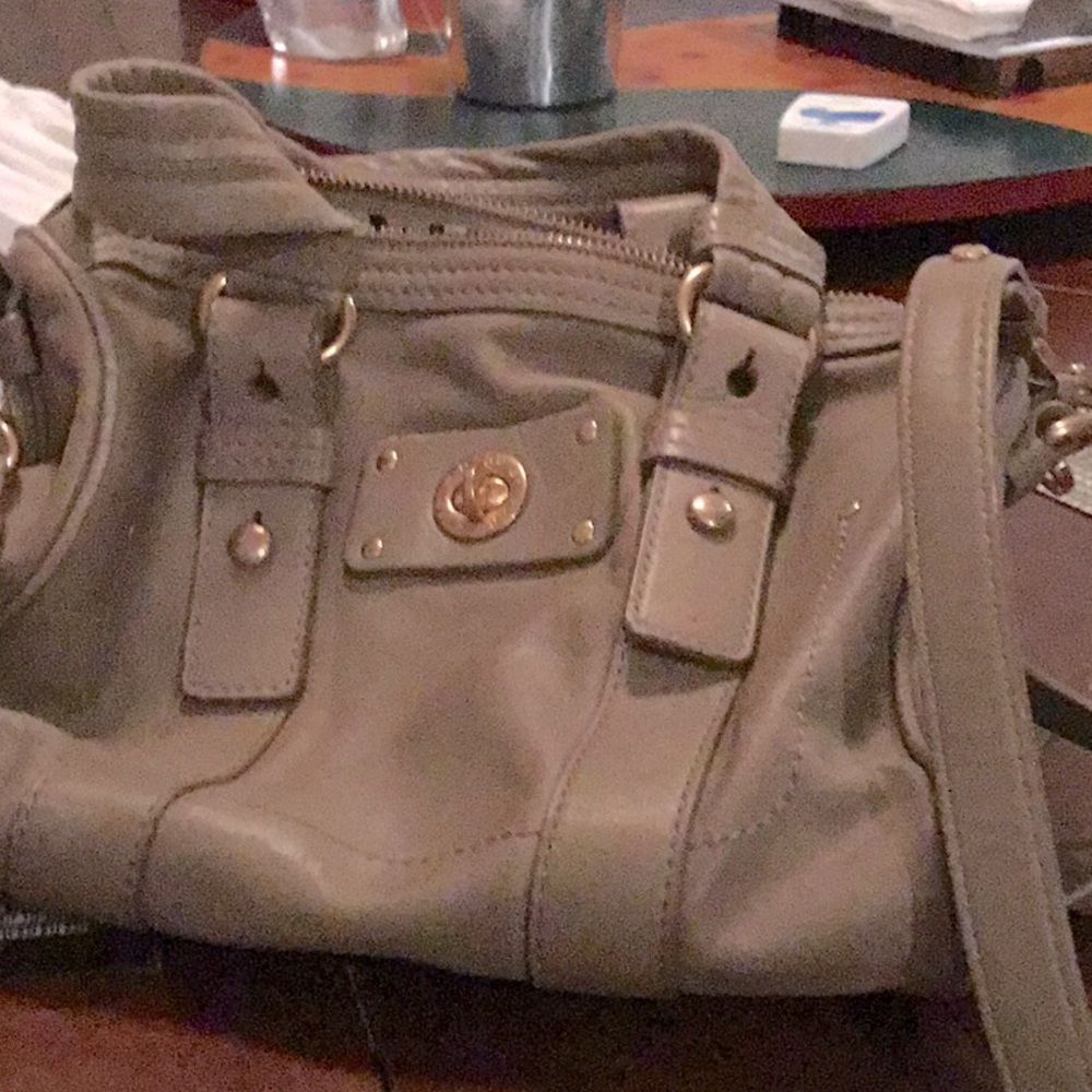 Marc by Marc Jacobs Taupe Leather Shoulder Bag